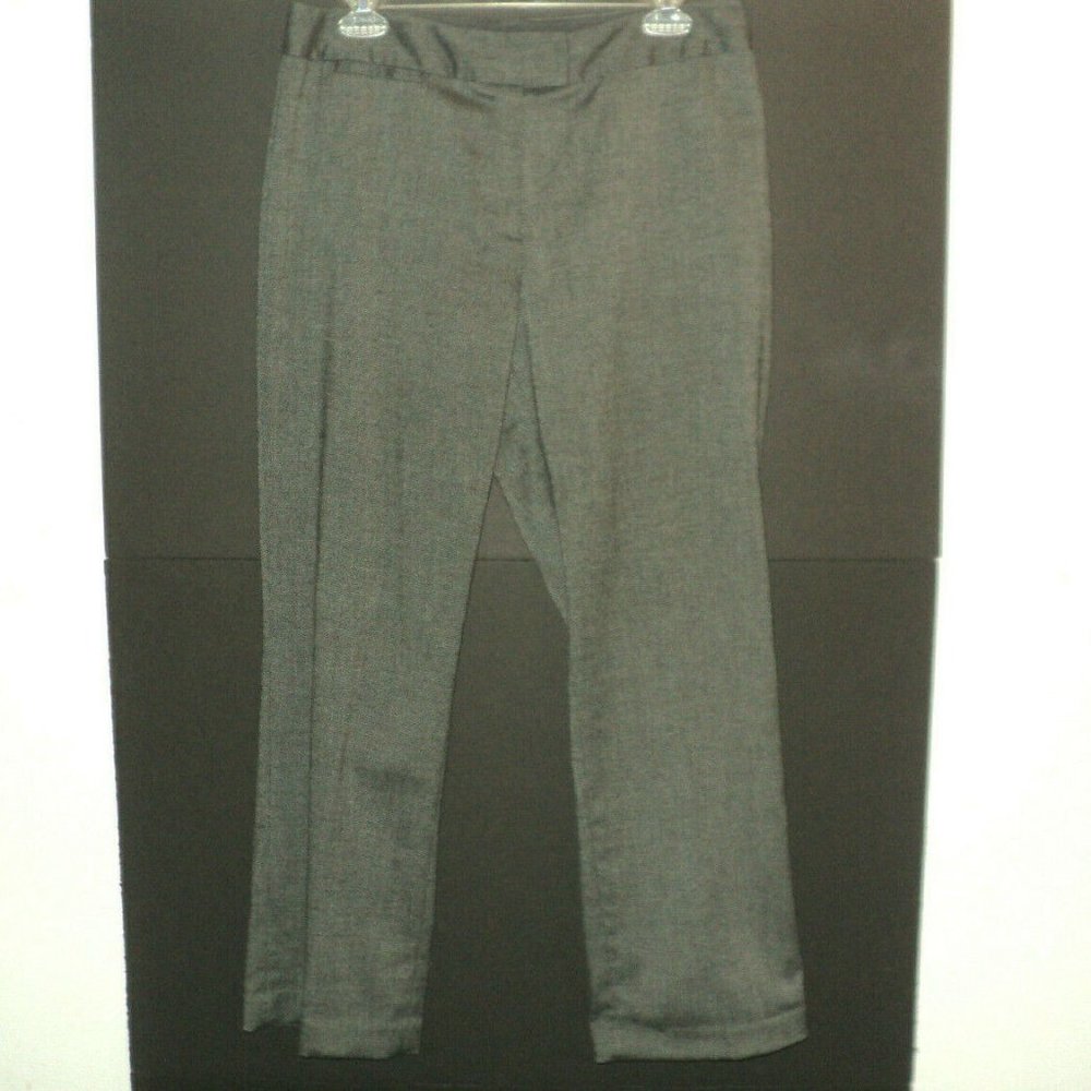 Sigrid Olsen Dress Pants Sz 8 Tweed Gray Straight